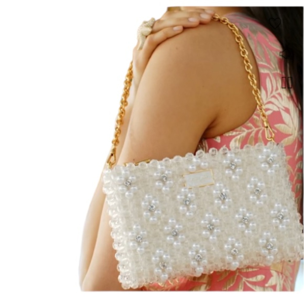 Kate Spade New York PEARL  FLOWER BEADED Mini Shoulder Bag - Picture 7 of 8